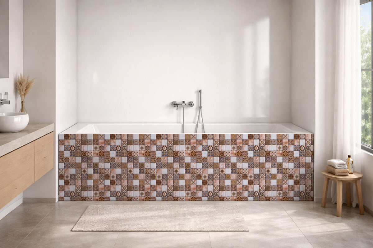 Badrückwand Patchwork