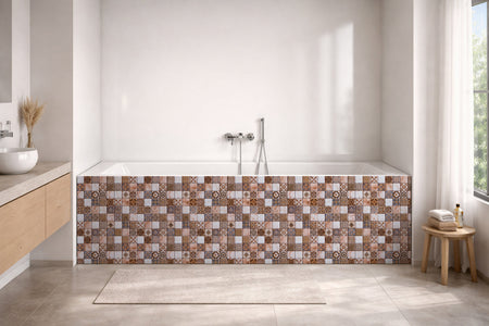 Badrückwand Patchwork