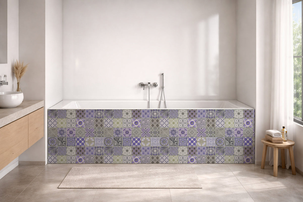 Badrückwand Patchwork