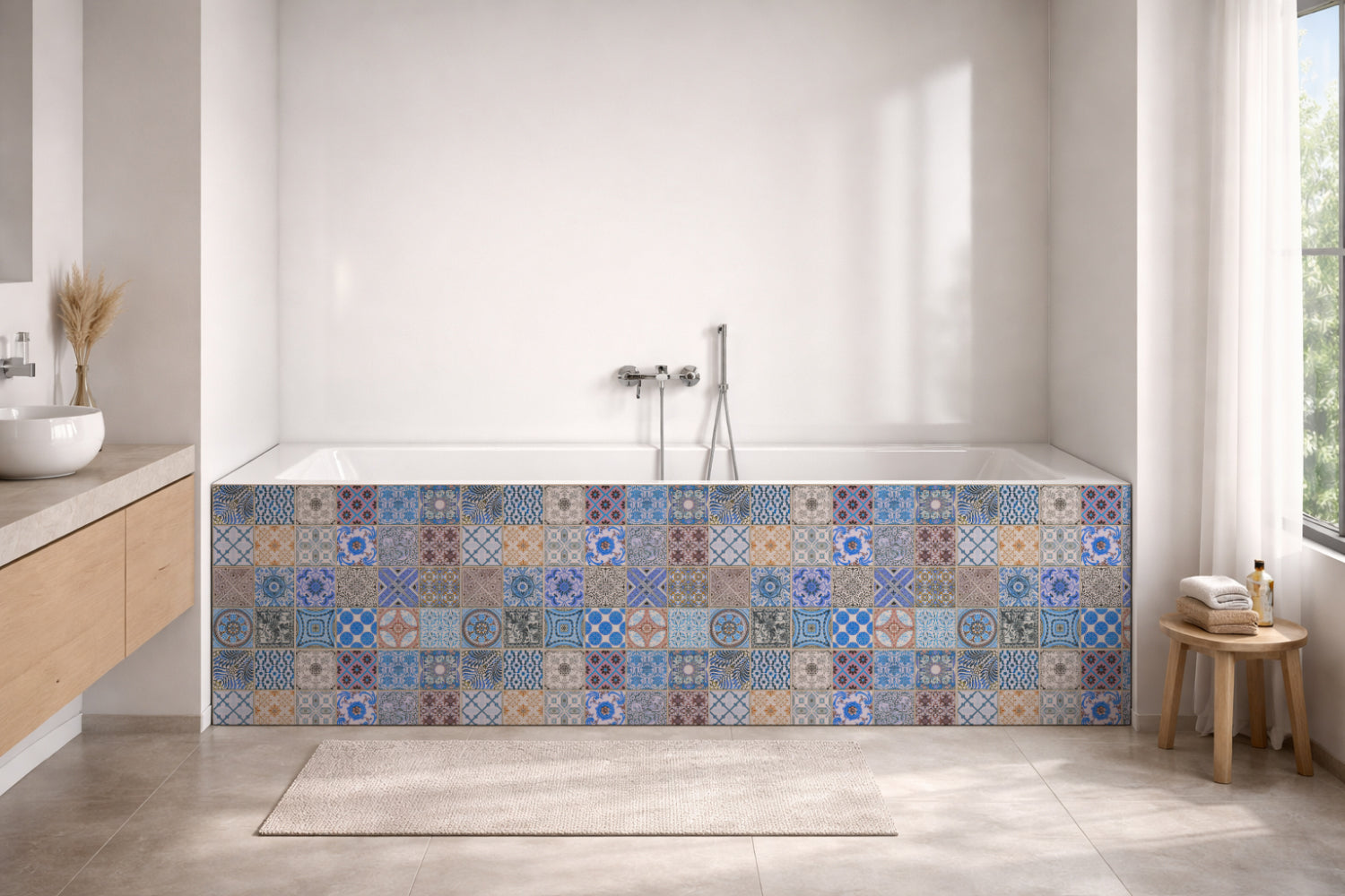 Badewannenverkleidung Patchwork