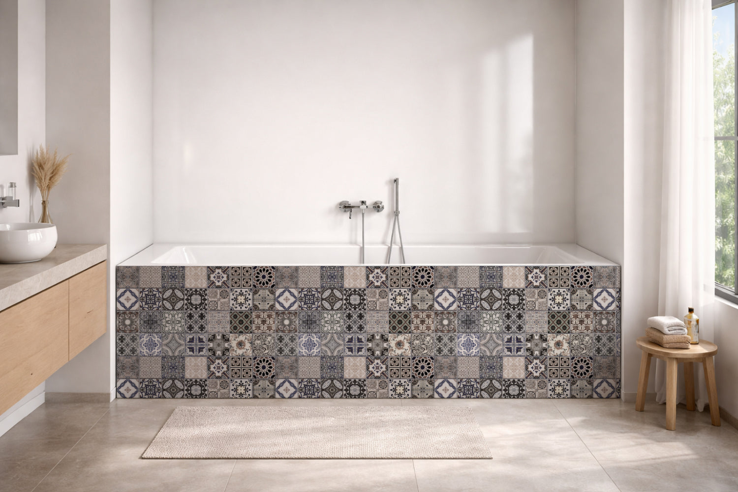 Badewannenverkleidung Patchwork