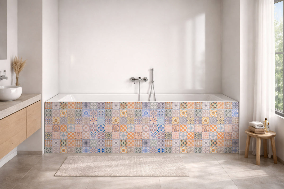 Badrückwand Patchwork