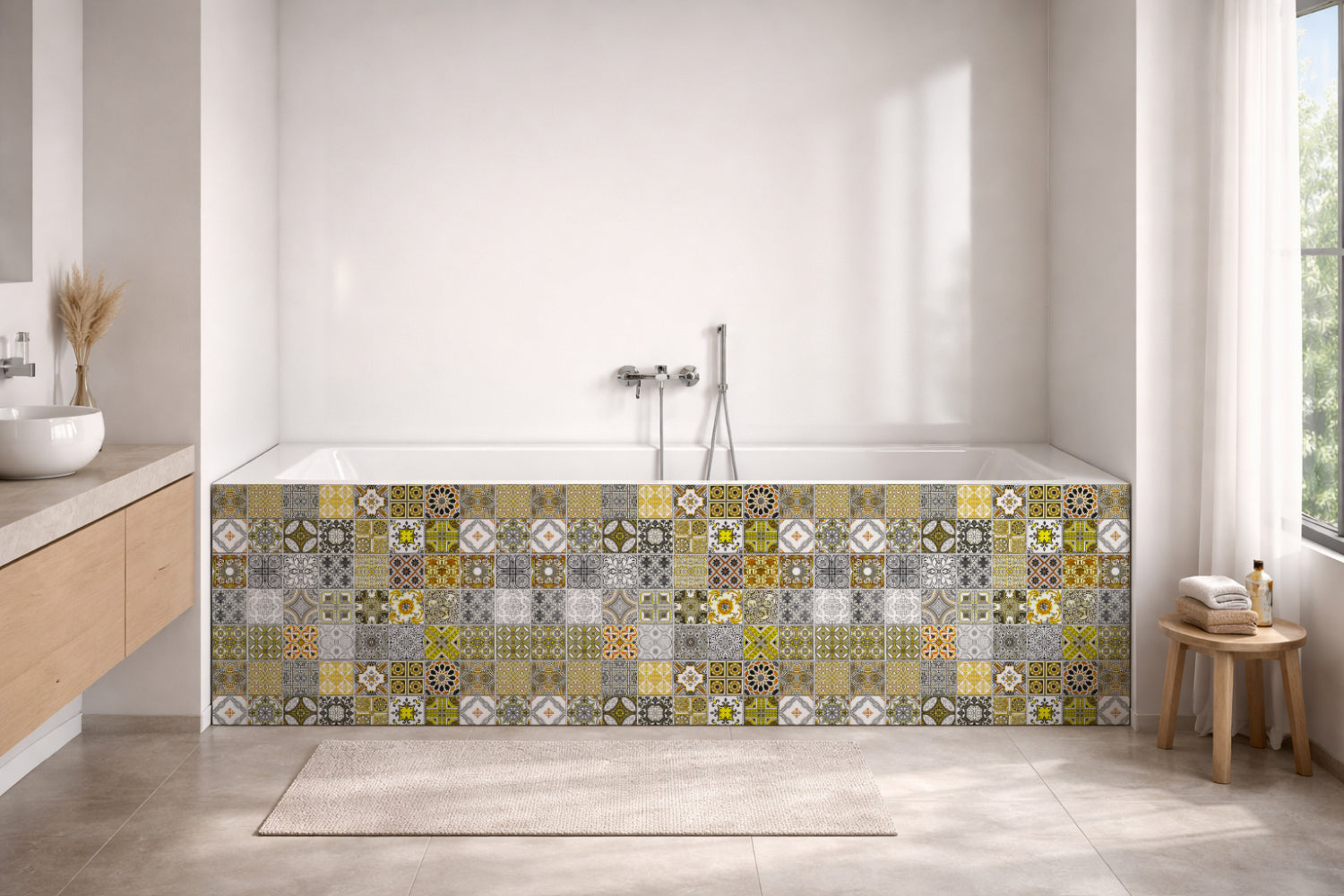 Badewannenverkleidung Patchwork