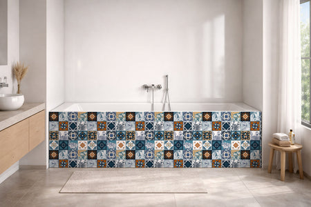 Badrückwand Patchwork