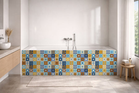 Badrückwand Patchwork