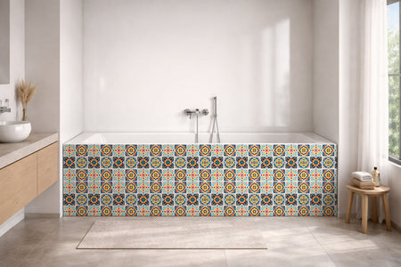 Badrückwand Patchwork