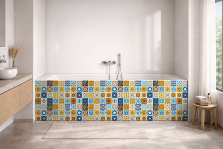 Badrückwand Patchwork