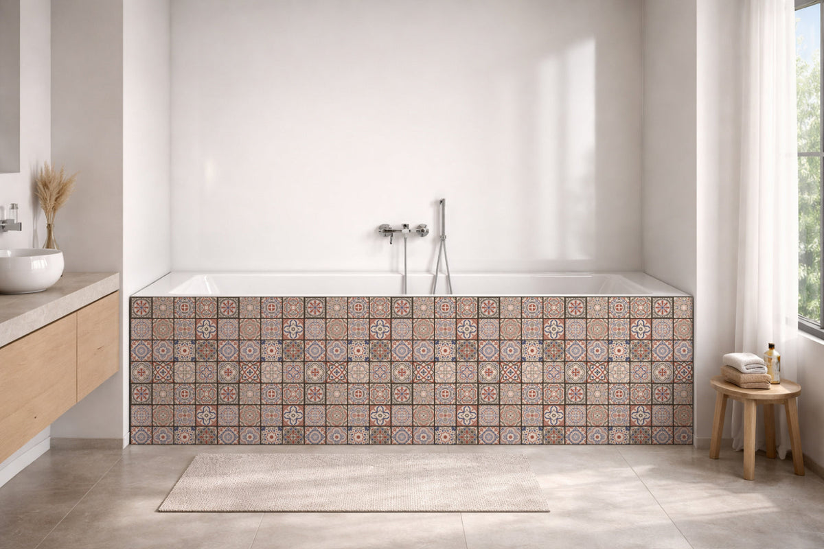 Badrückwand Patchwork