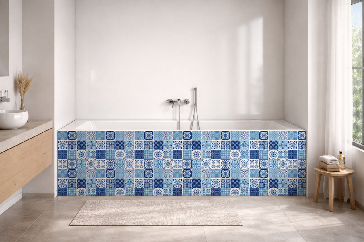 Badrückwand Patchwork