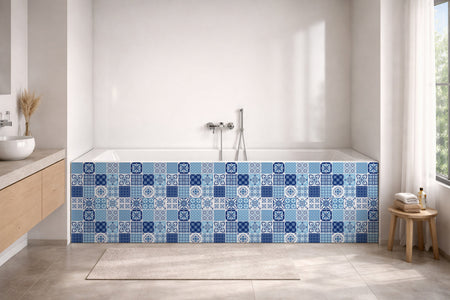 Badrückwand Patchwork