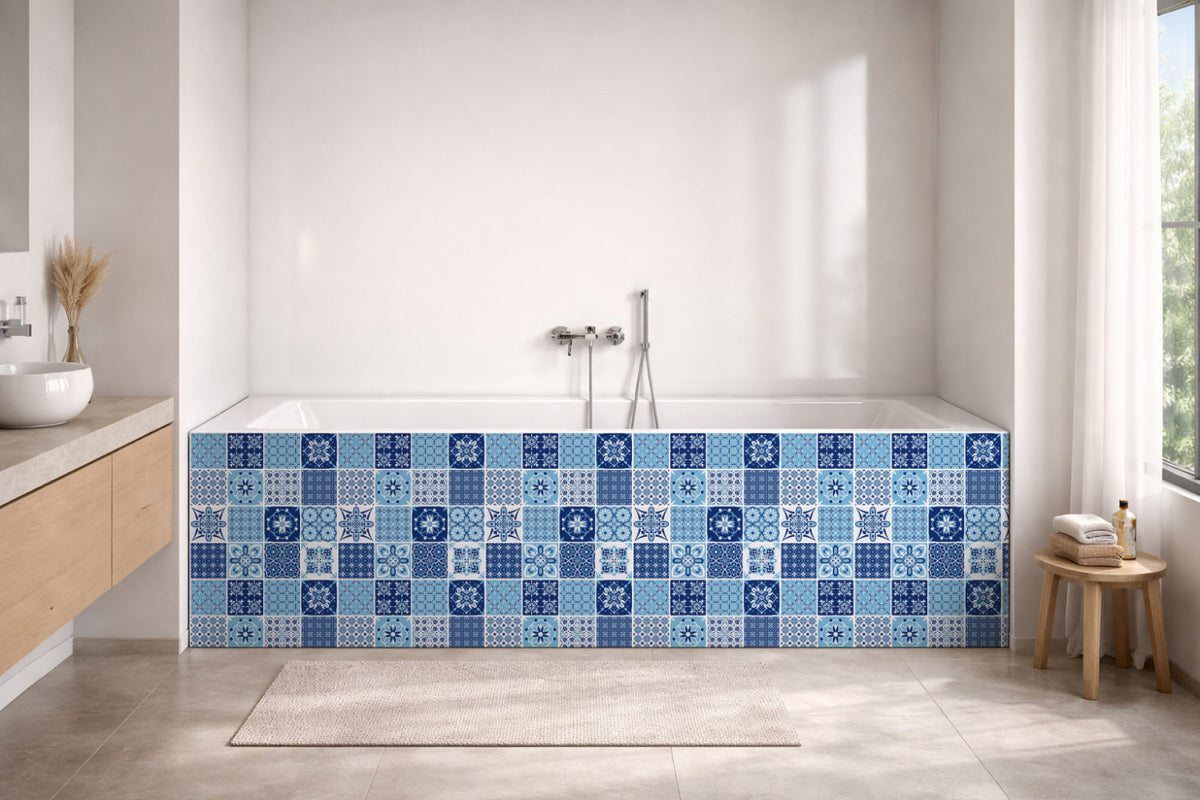 Badrückwand Patchwork