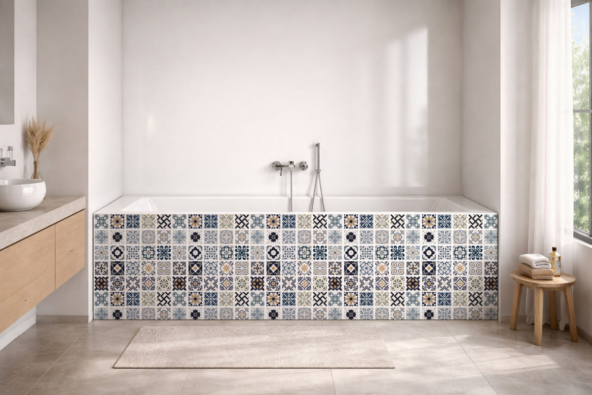 Badrückwand Patchwork
