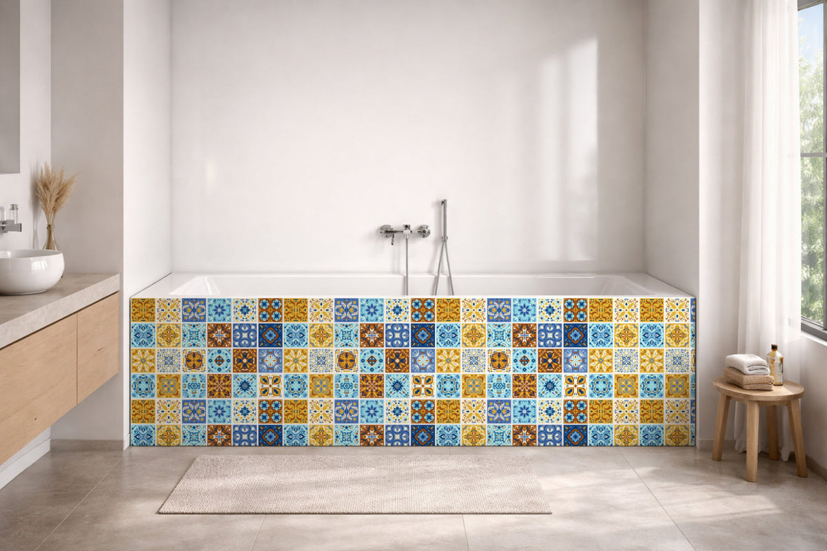 Badrückwand Patchwork