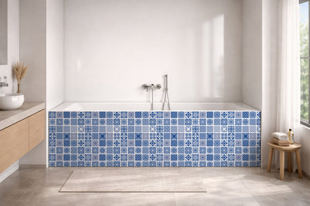 Badrückwand Patchwork