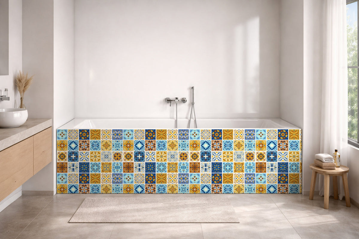 Badrückwand Patchwork