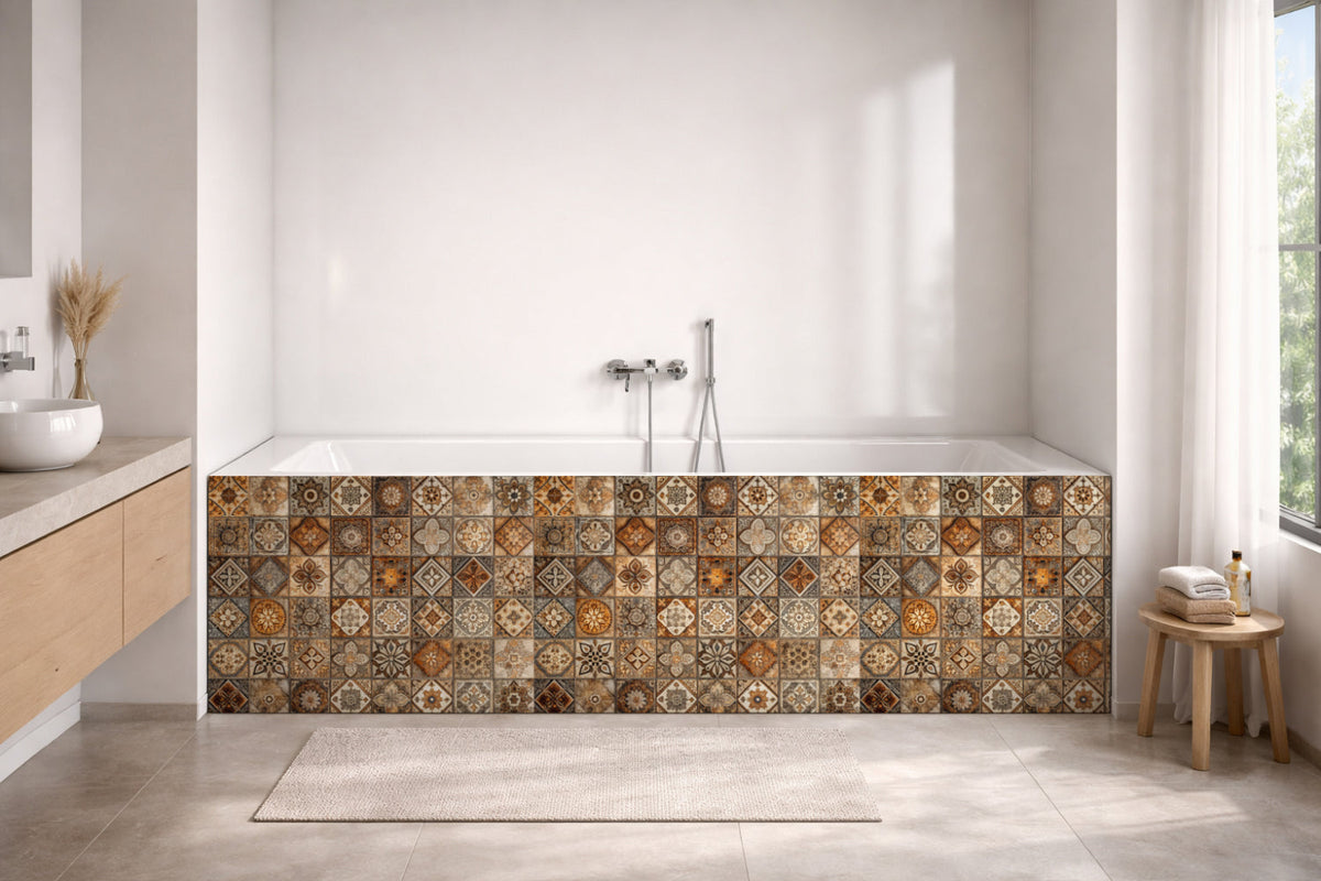 Badrückwand Patchwork