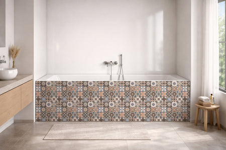 Badrückwand Patchwork