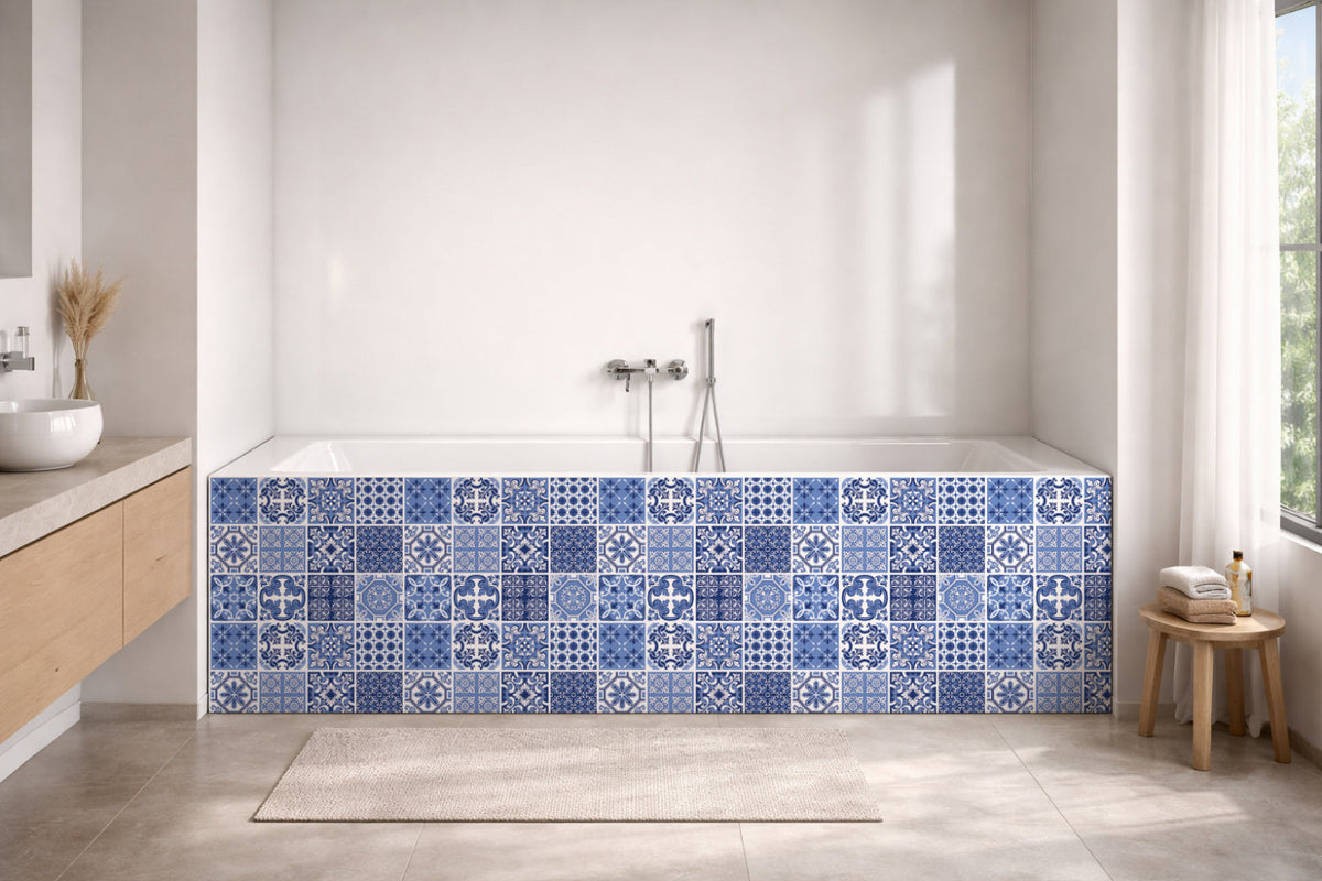 Badrückwand Patchwork