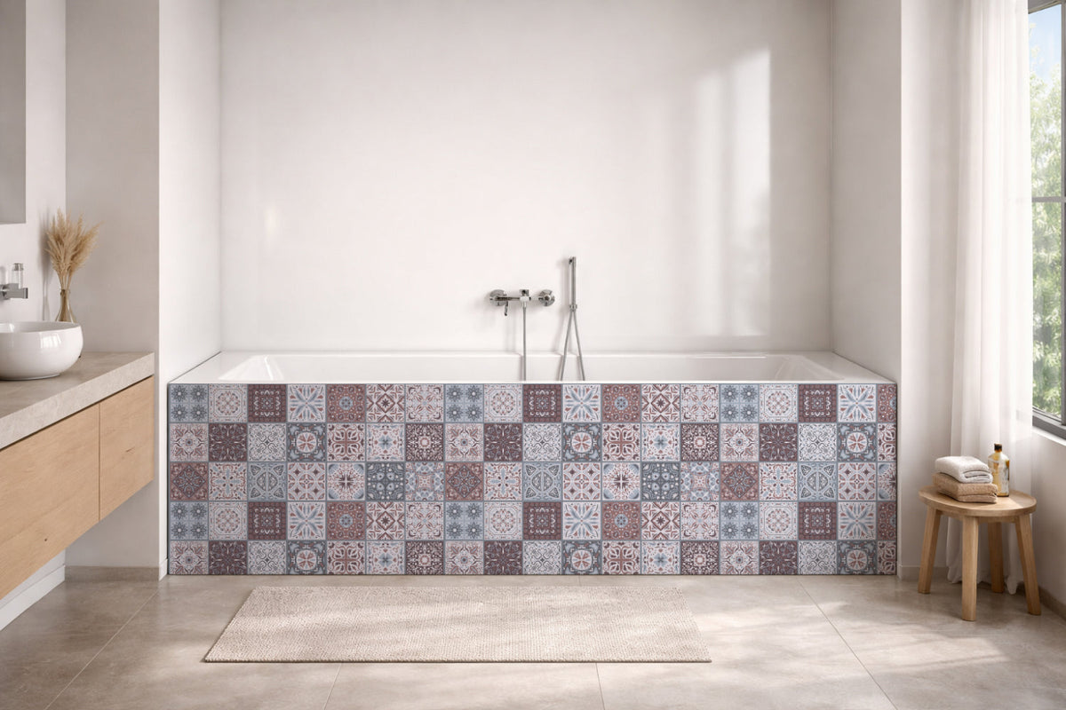 Badrückwand Patchwork