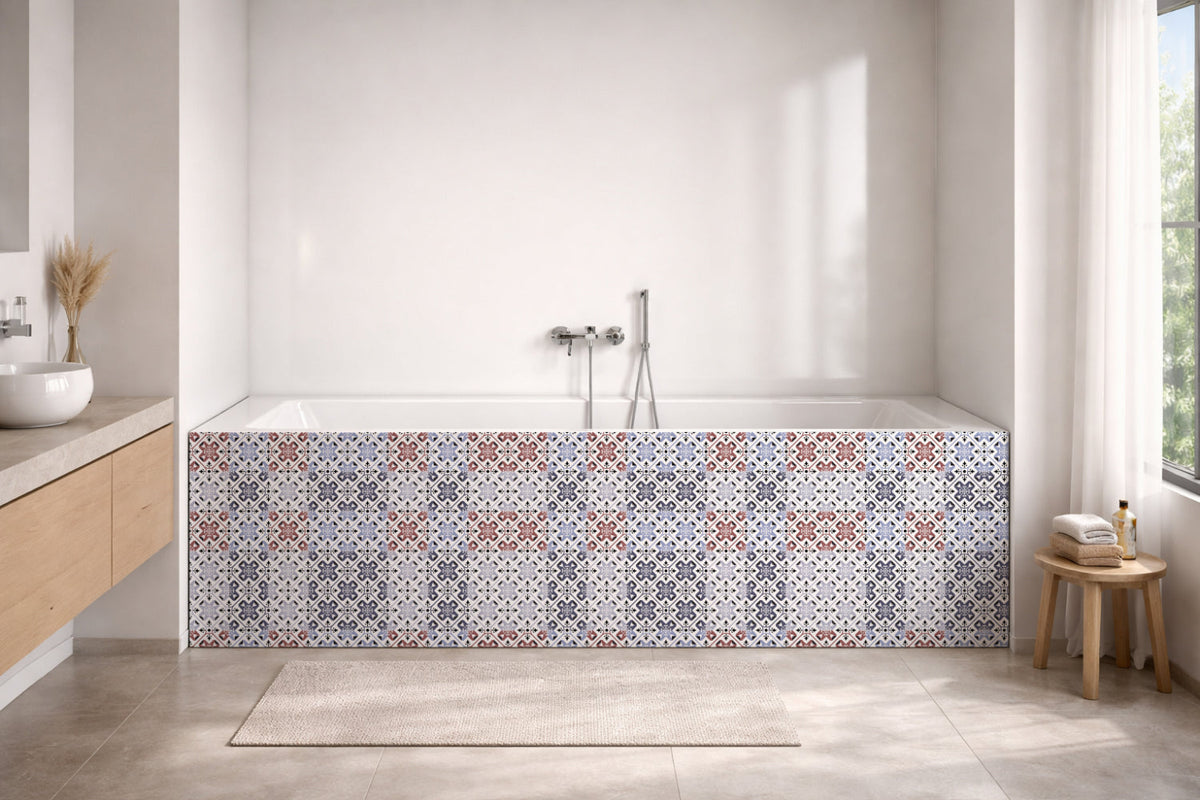 Badrückwand Patchwork