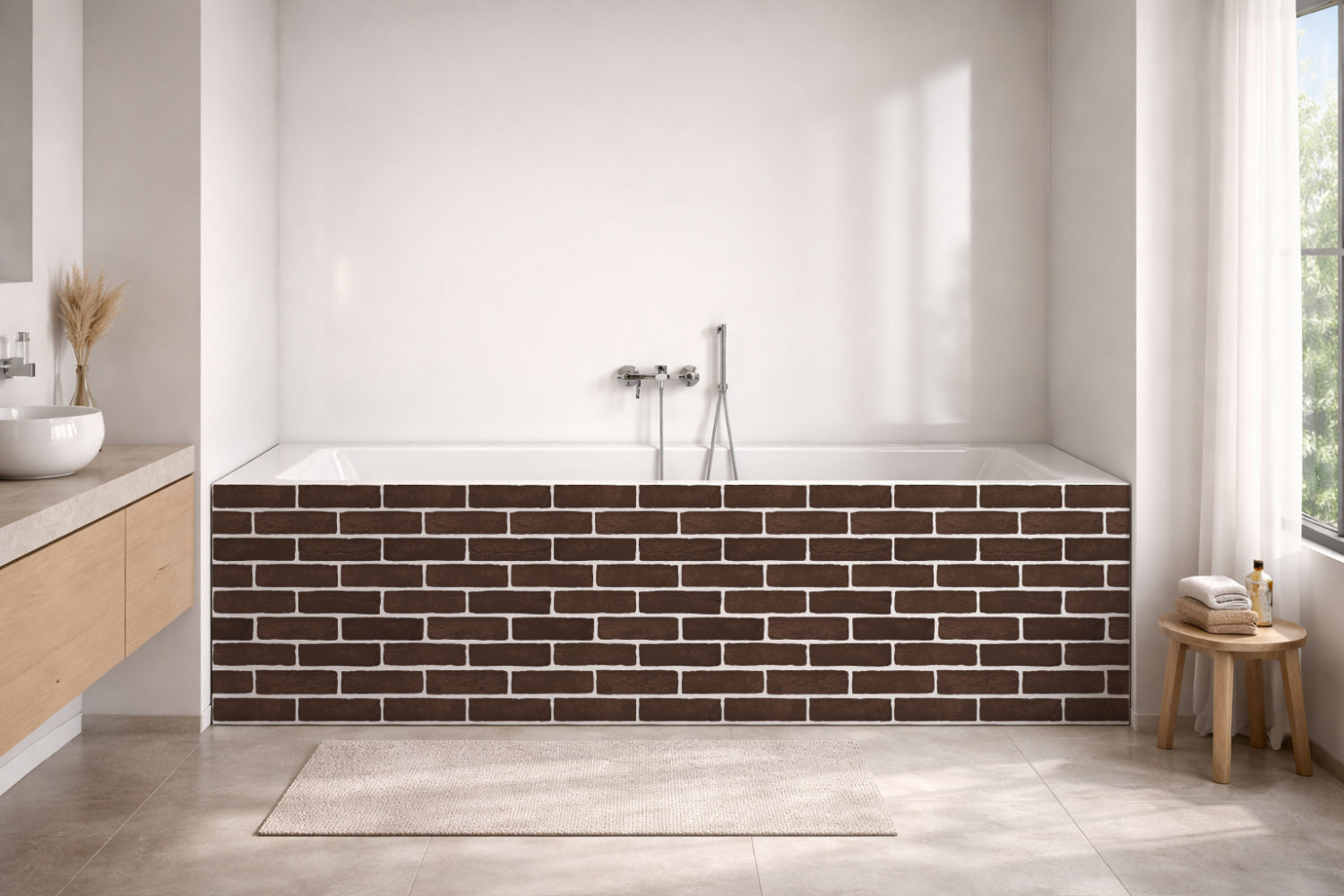 Badewannenverkleidung Steinoptik