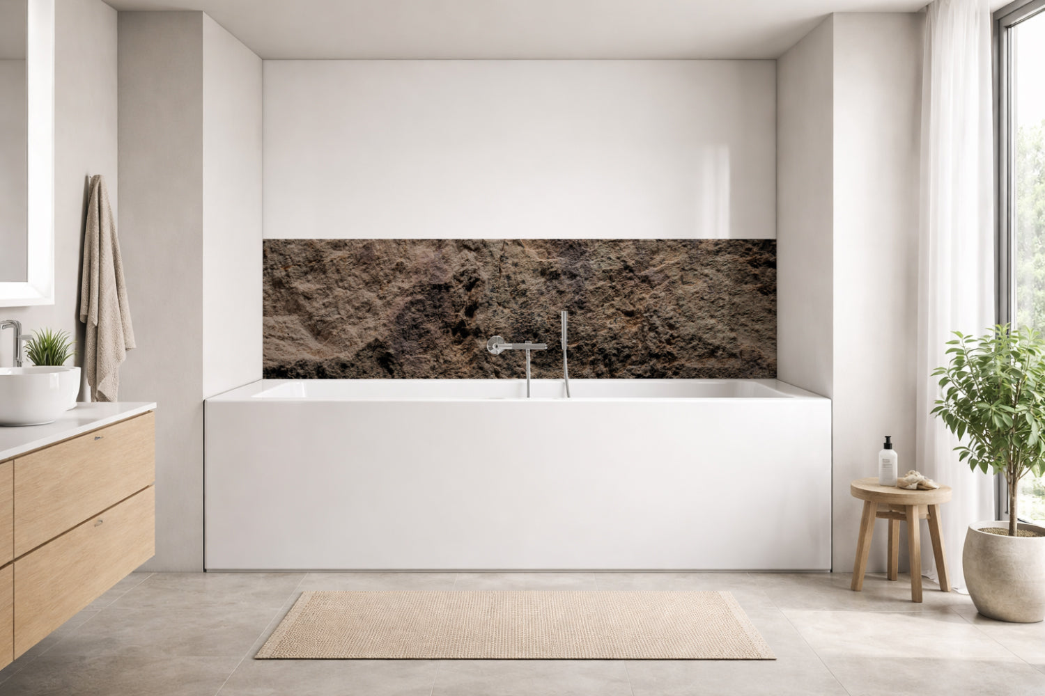 Badewannenverkleidung Steinoptik