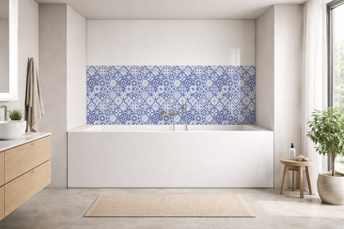 Badrückwand Patchwork