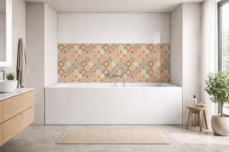 Badrückwand Patchwork