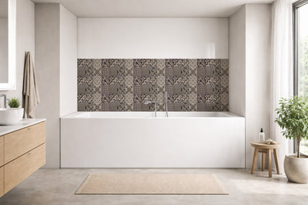 Badrückwand Patchwork