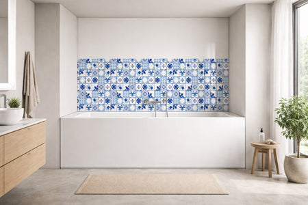 Badrückwand Patchwork