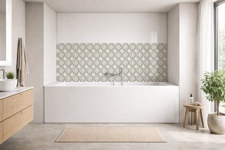 Badrückwand Patchwork