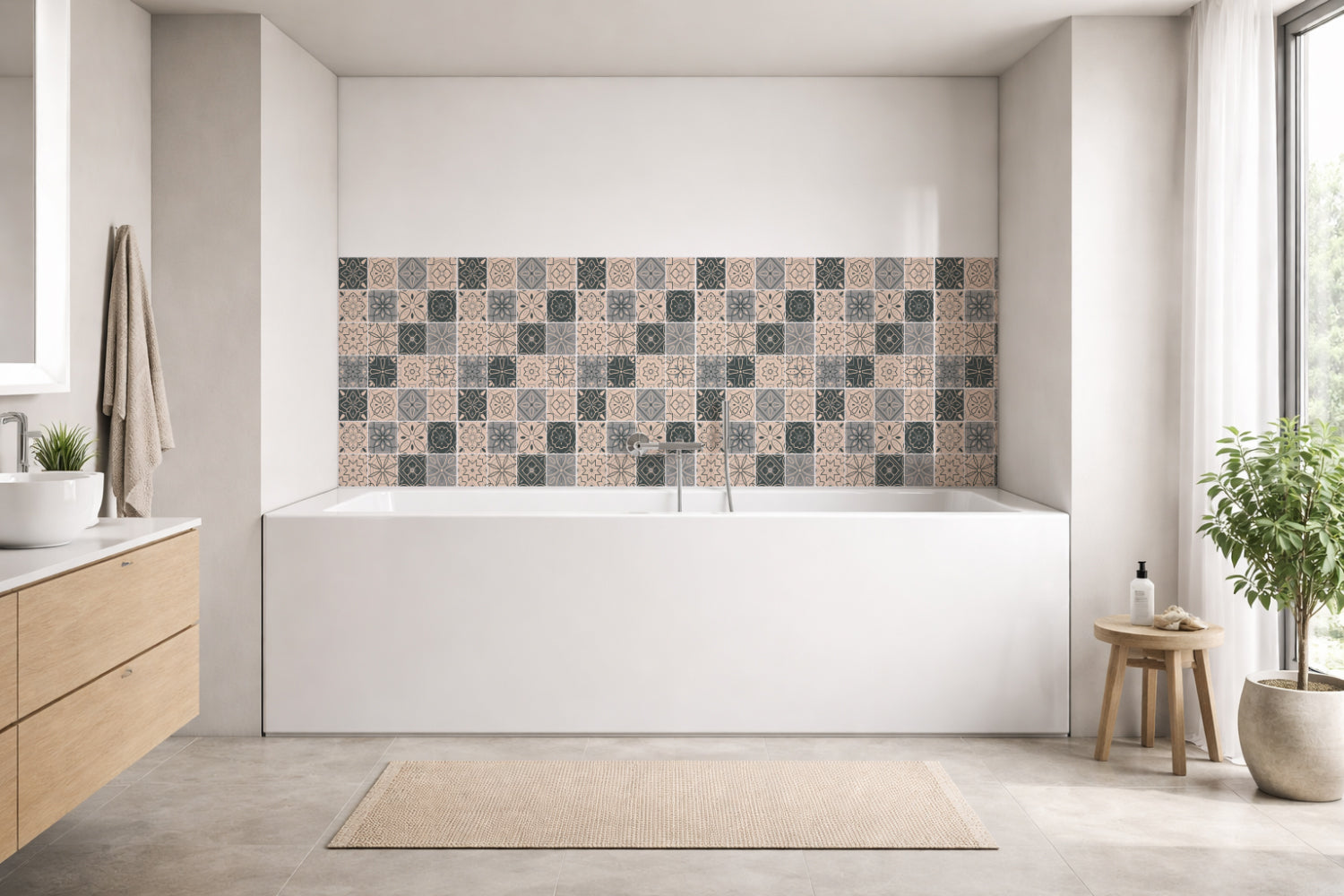 Badewannenverkleidung Patchwork