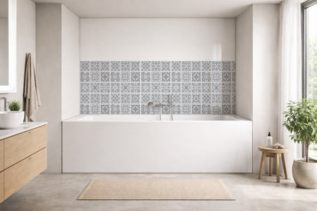 Badrückwand Patchwork