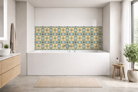 Badrückwand Patchwork