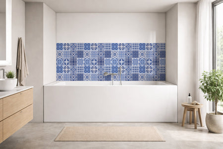 Badrückwand Patchwork