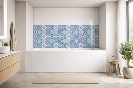 Badrückwand Patchwork
