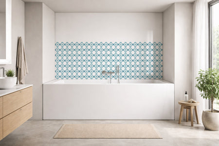 Badrückwand Patchwork