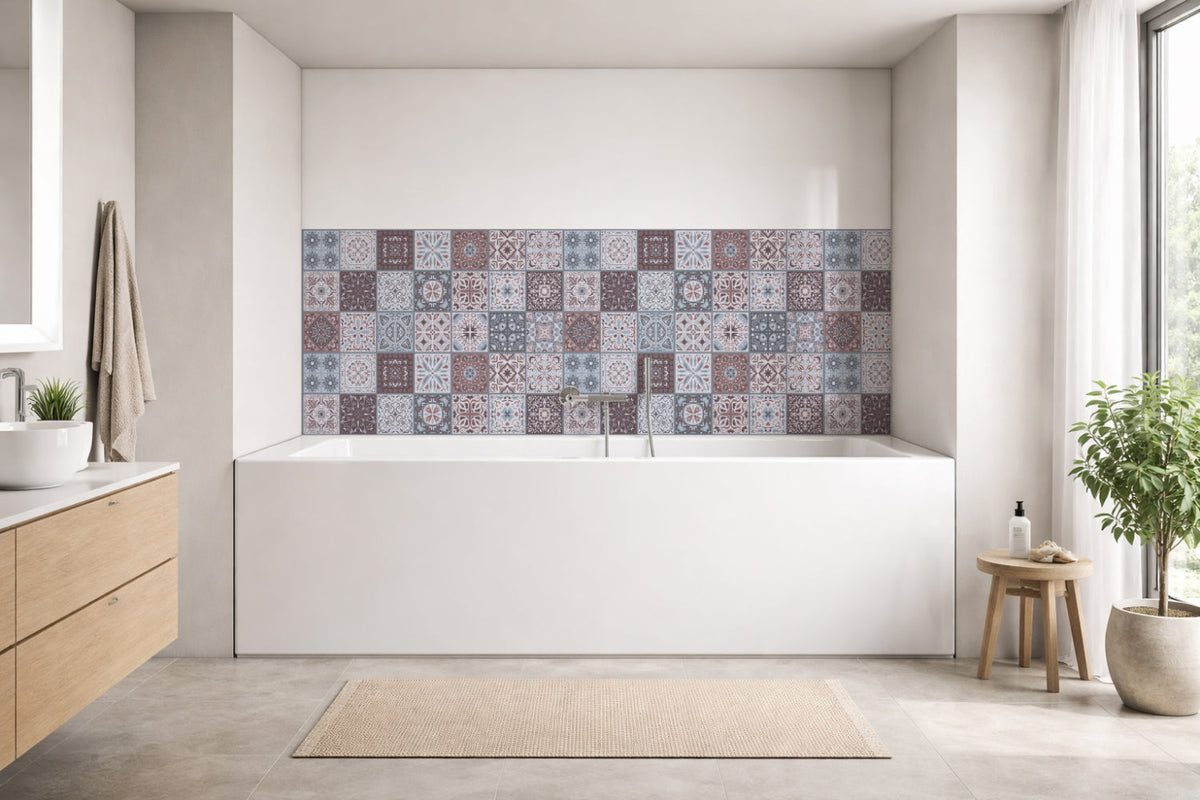 Badrückwand Patchwork