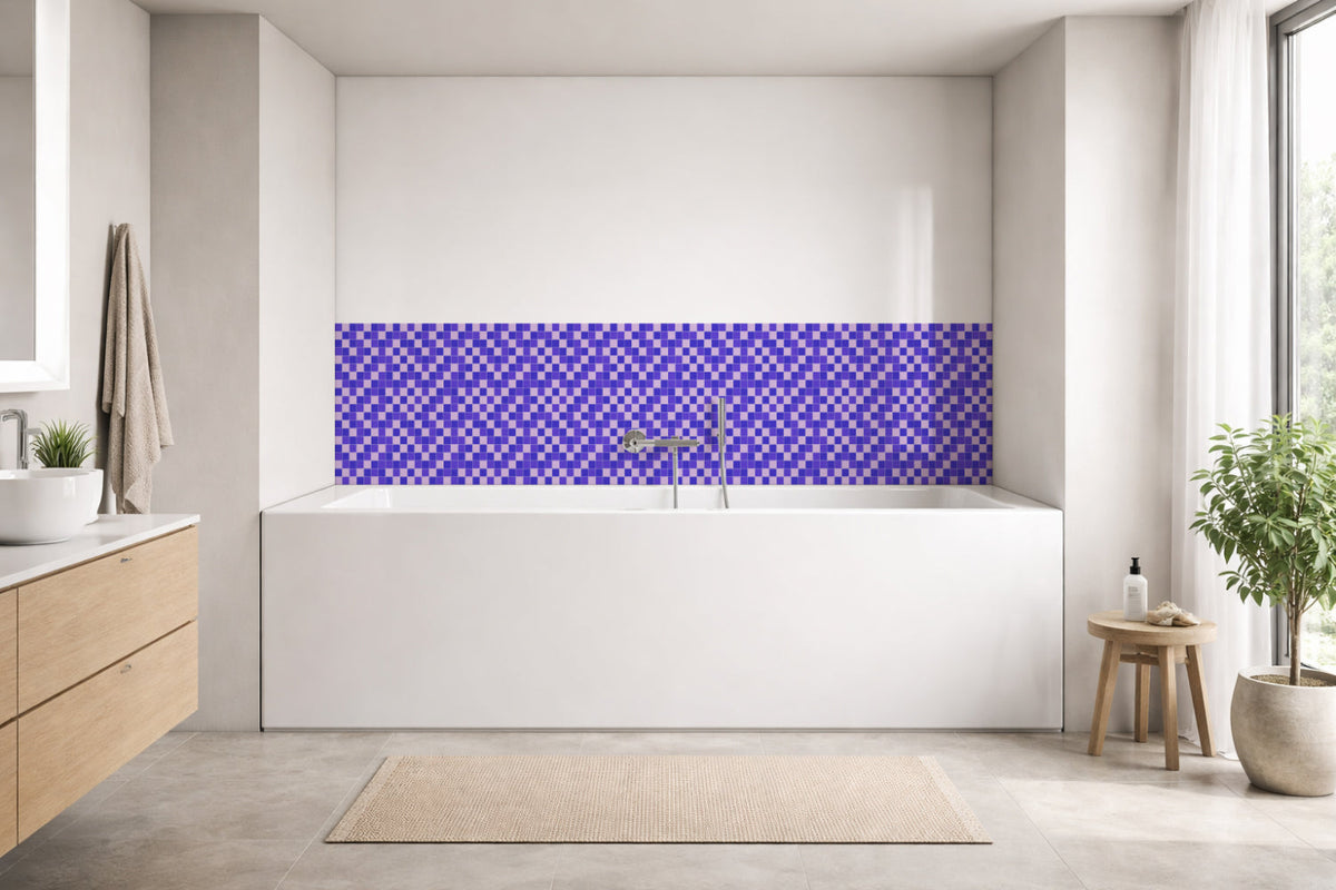 Badrückwand Fliesenoptik