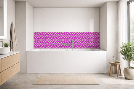 Badrückwand Fliesenoptik