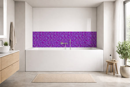Badrückwand Fliesenoptik