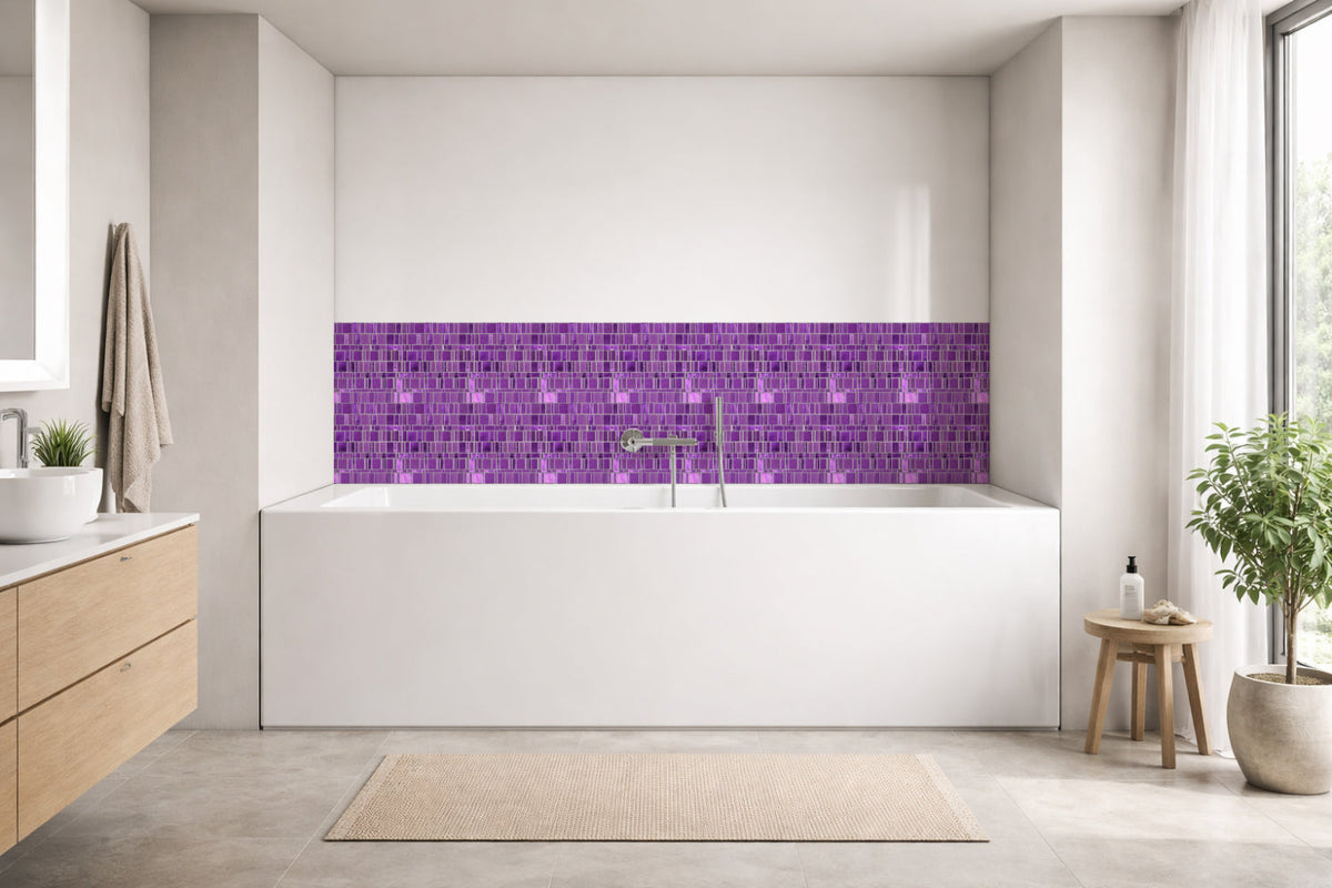 Badrückwand Fliesenoptik