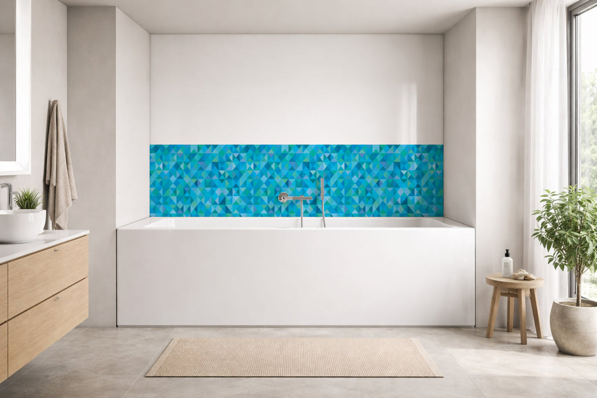 Badrückwand Fliesenoptik