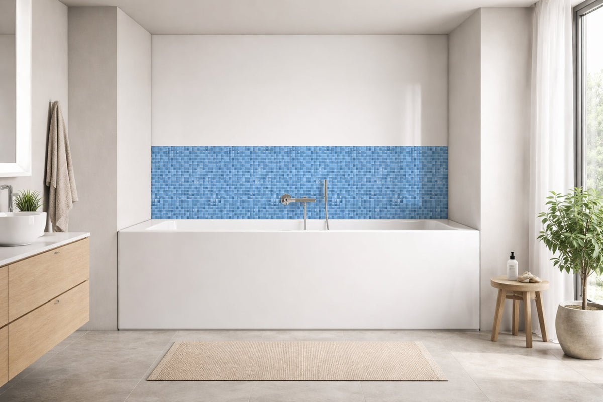 Badrückwand Fliesenoptik