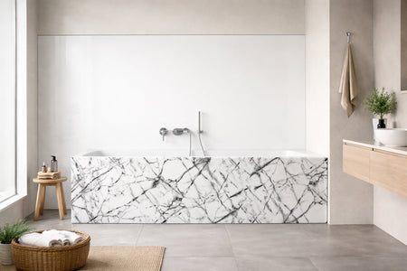 Badewannenverkleidung Marmoroptik