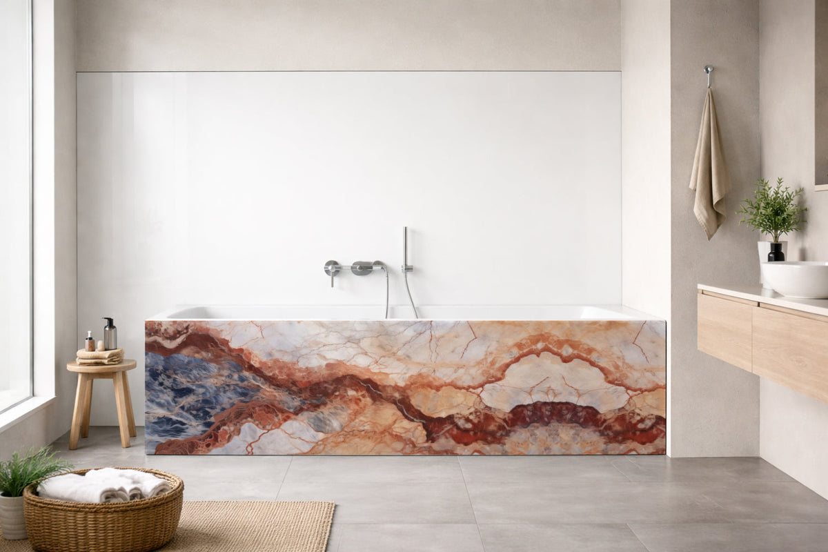 Badewannenverkleidung Marmoroptik