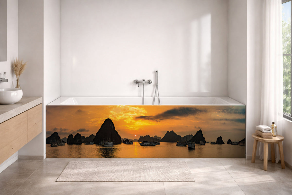 Badrückwand