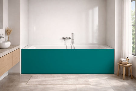 Badrückwand Einfarbig RAL 5021 (Wasserblau)