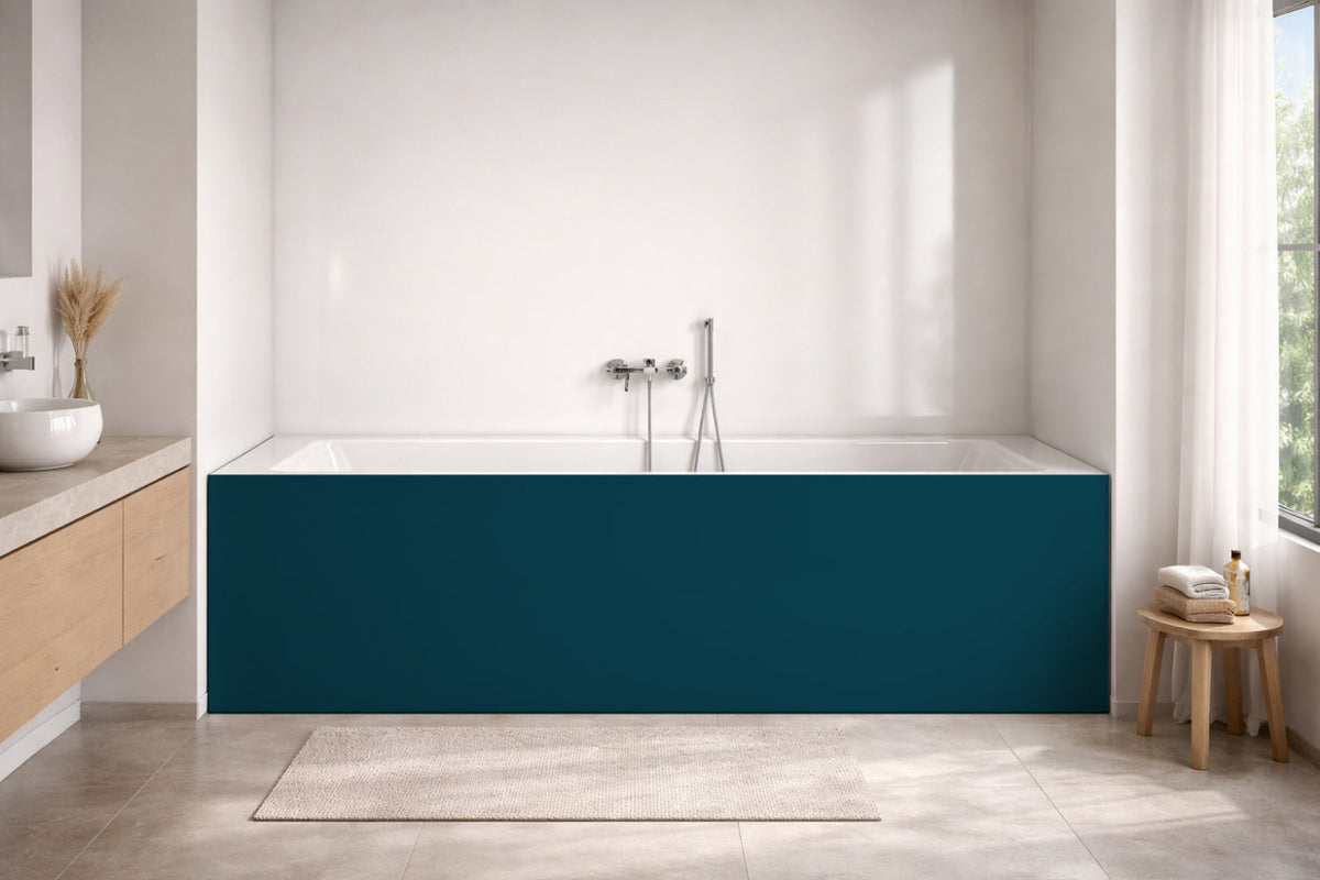 Badrückwand Einfarbig RAL 5020 Ozeanblau