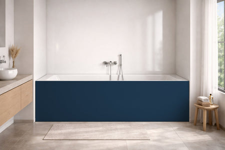 Badrückwand Einfarbig RAL 5009 Azurblau
